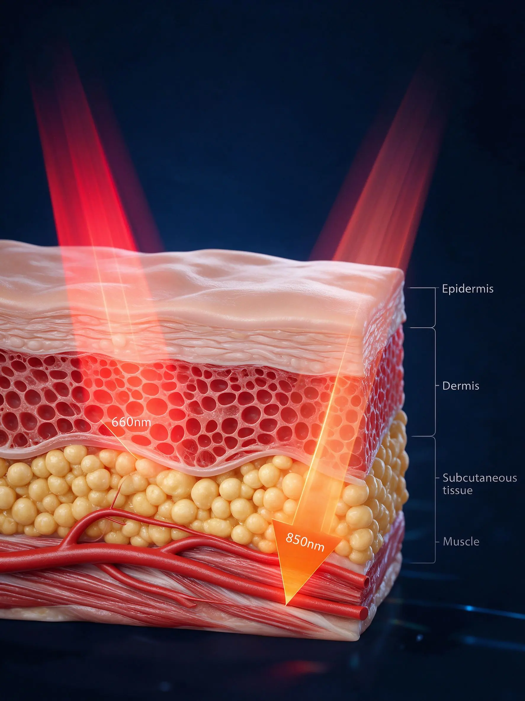 660nm-850nm-dual-wavelength-skin-penetration