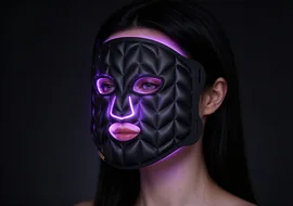 Qcured 72 LED face mask purple light mode