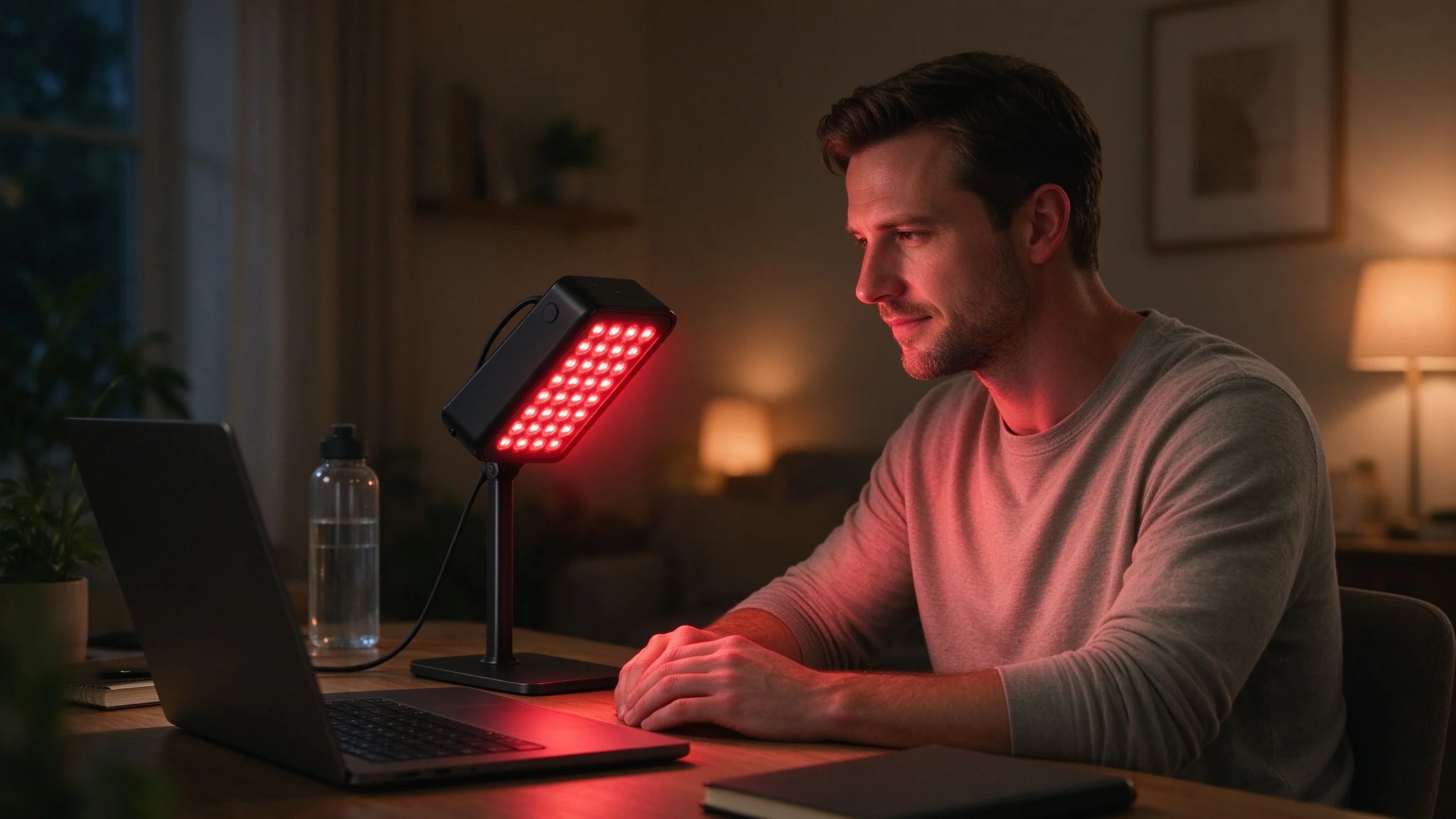 qcured-5-wavelength-red-light-therapy-panel-desktop-use