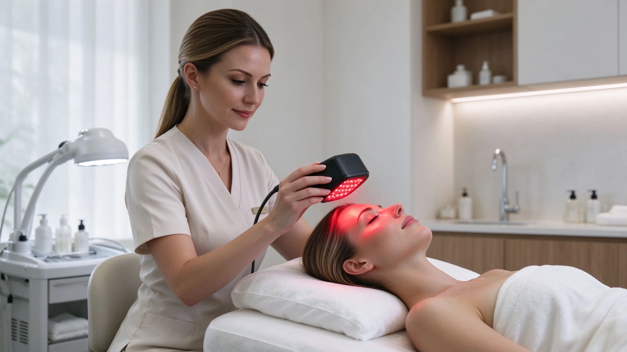 qcured-5-wavelength-red-light-therapy-panel-spa-clinic-use