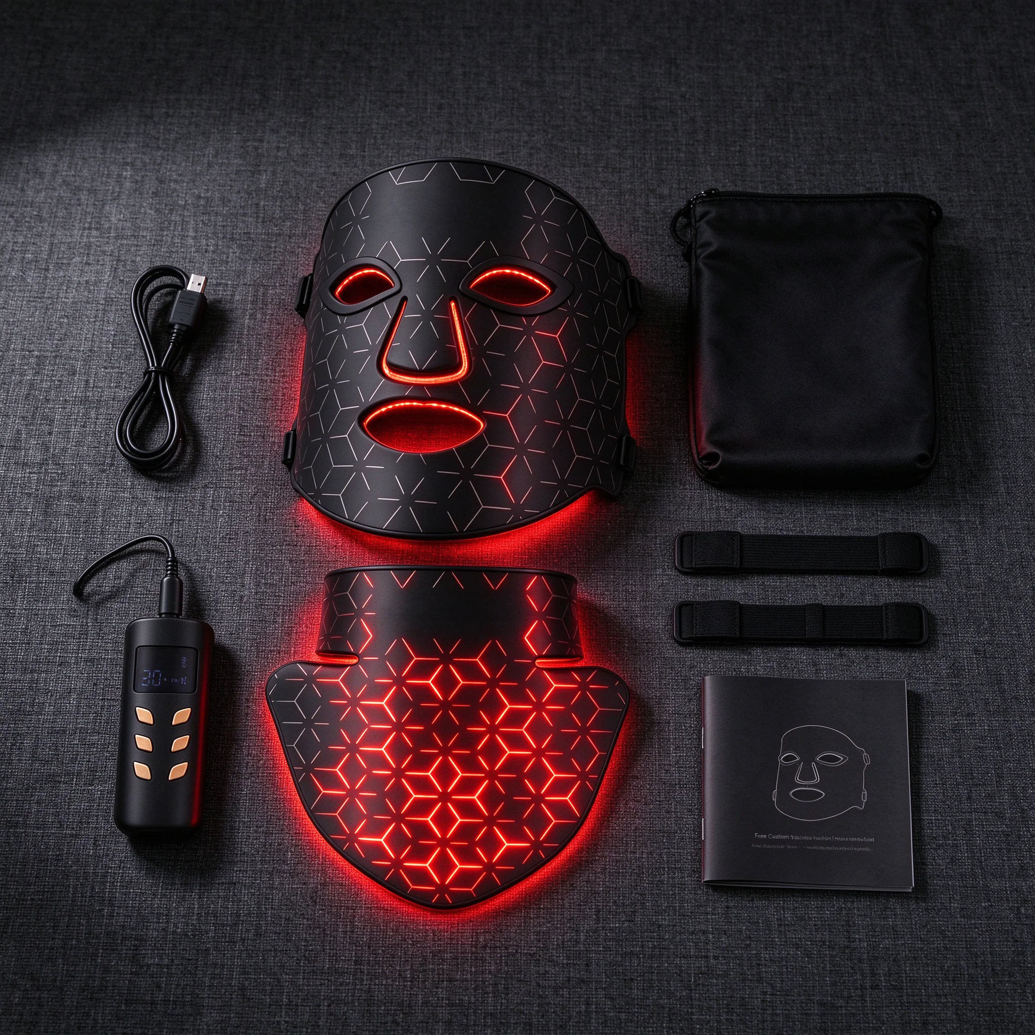 Full accessory kit flat lay