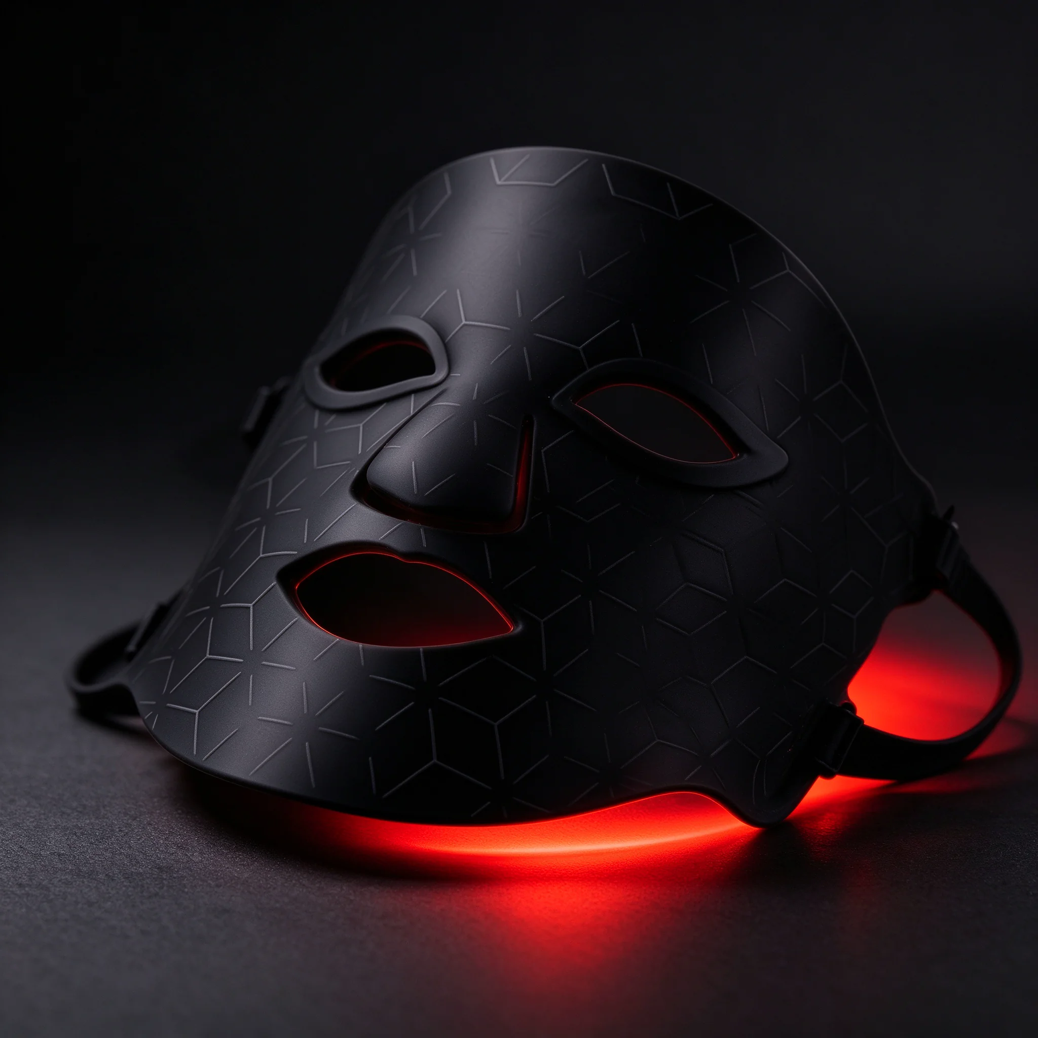 Soft flexible liquid silicone mask being gently folded